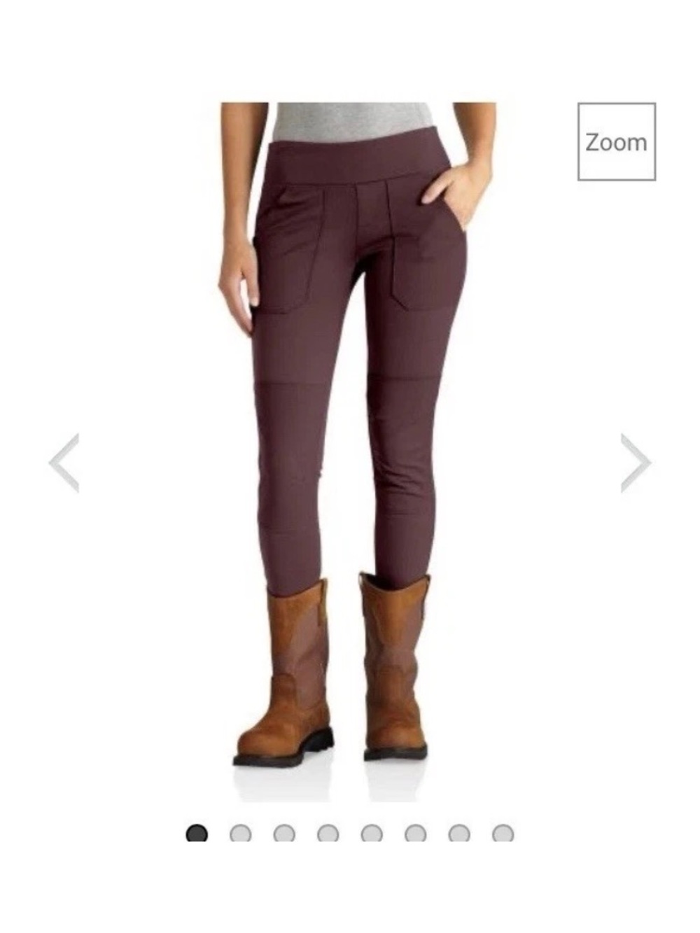 Carhartt Women's Maroon Skinny Utility Joggers